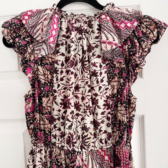 Ulla Johnson "Asis" Patchwork Printed Dress, size 4 - Picture 9 of 14